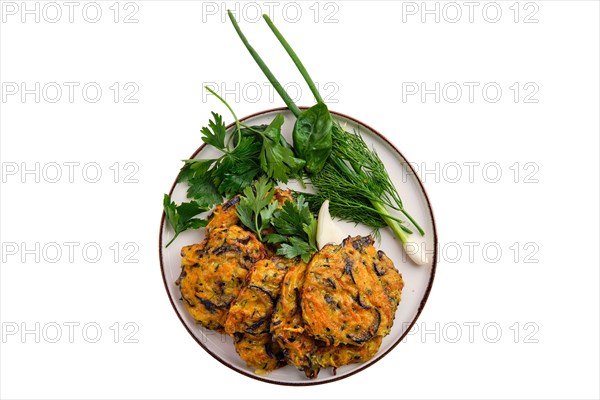 Vegan cutlet isolated on white background