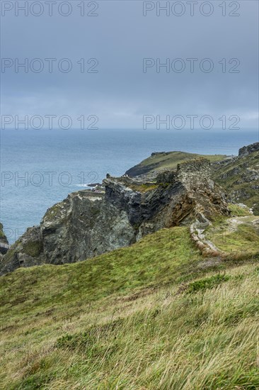 Tintagel Castle on Tintagel island