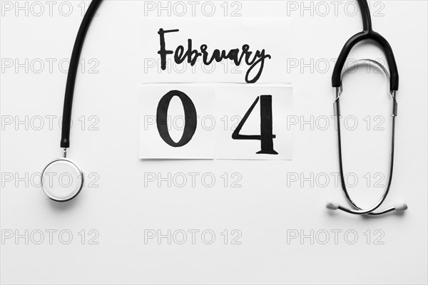 Stethoscope february 4 writing. Resolution and high quality beautiful photo