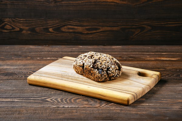 Artisan rye bread with dried apricots