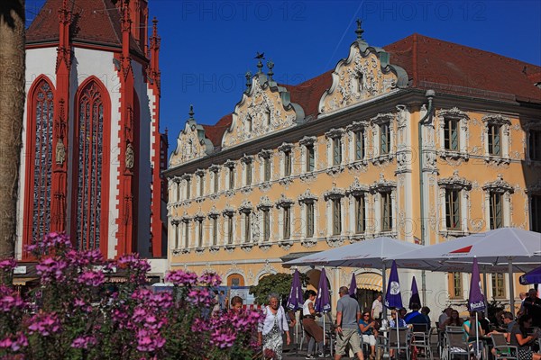 In the old town of Wuerzburg