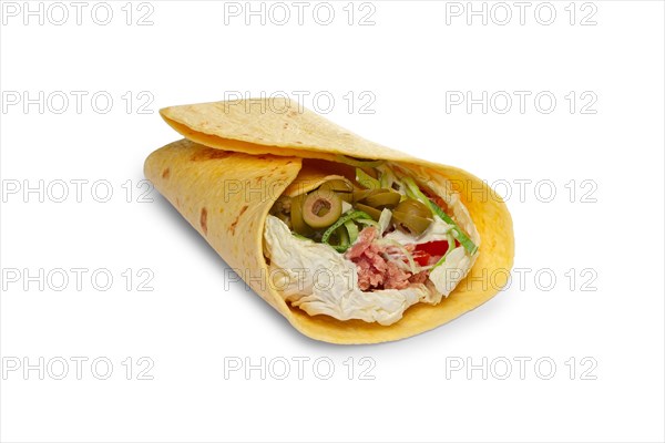 Layout for menu. Pita bread stuffed with beef