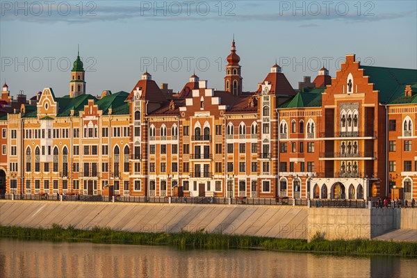 Houses build in the style of Bruges in Yoshkar-Ola