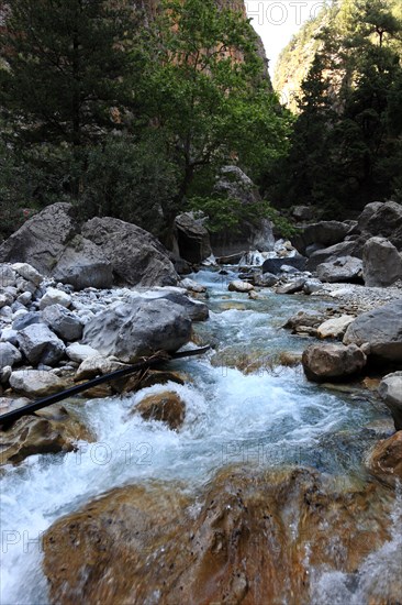 Landscape in the Samaria Gorge