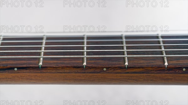 Macro of a guitar neck