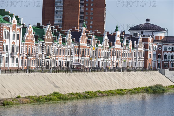 Houses build in the style of Bruges in Yoshkar-Ola