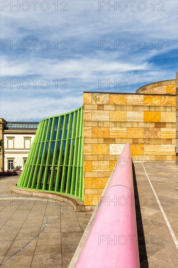 New State Gallery modern architecture in Stuttgart