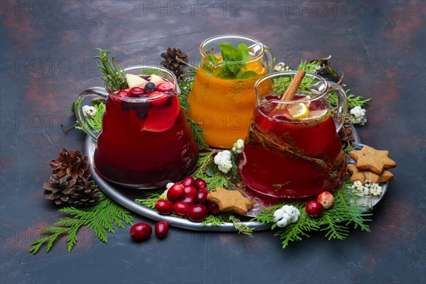 Christmas holiday hot drinks