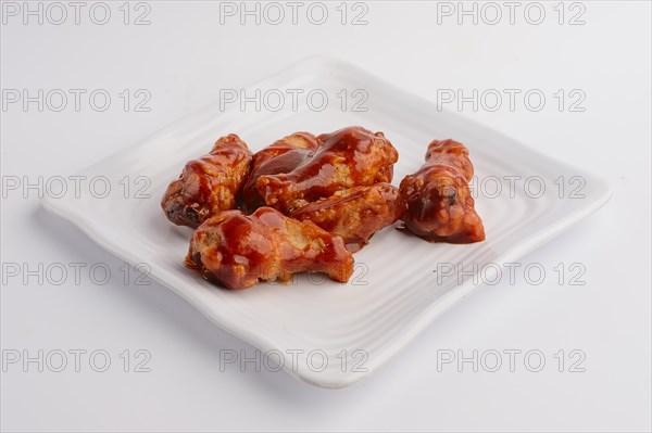 Hot spicy fried chicken wings