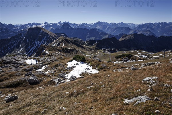 View at Nebelhorn on Allgaeu Alps