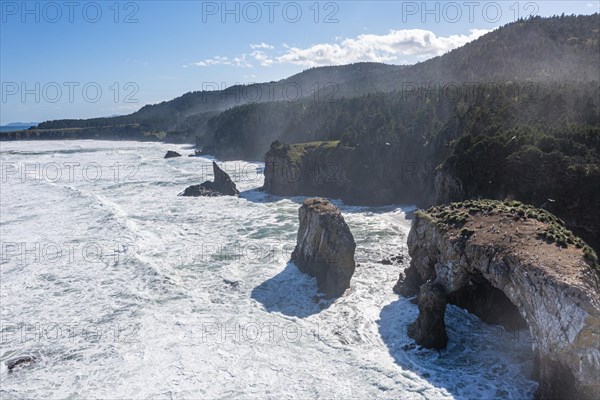 Aerial of the coastline of Cape giant