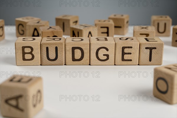 High angle budget wooden blocks