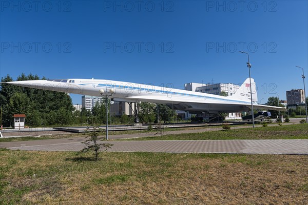 Tupolev TU144 on a square in the Unesco site