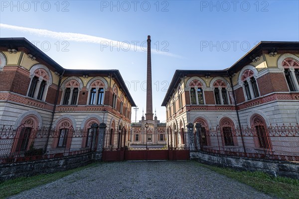 Old cotton mill. Unesco world heritage site "company town". Crespi dÂ´Adda