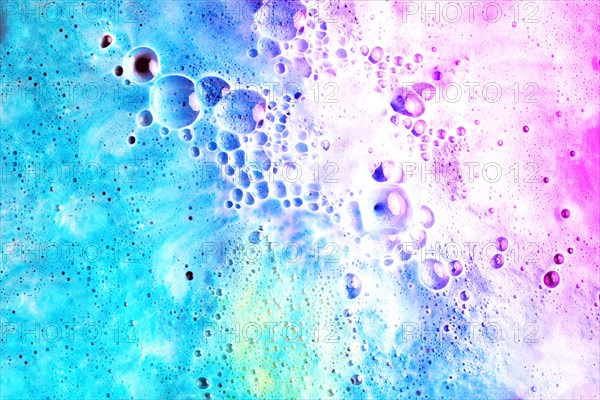 Colorful fizzy bath bomb backdrop