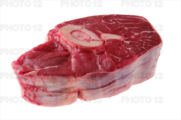 Raw beef shank cross cut