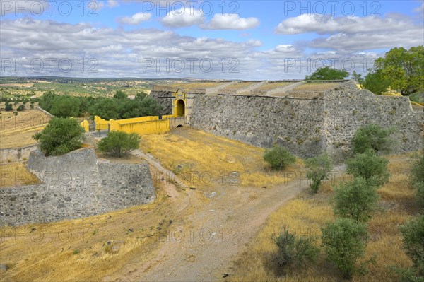 View over Elvas fortifications