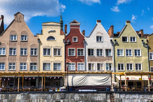 Hanseatic league houses on the Motlawa river