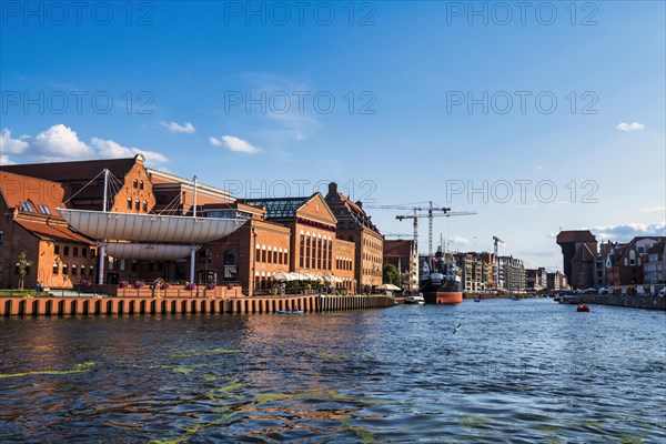 Hanseatic league houses on the Motlawa river