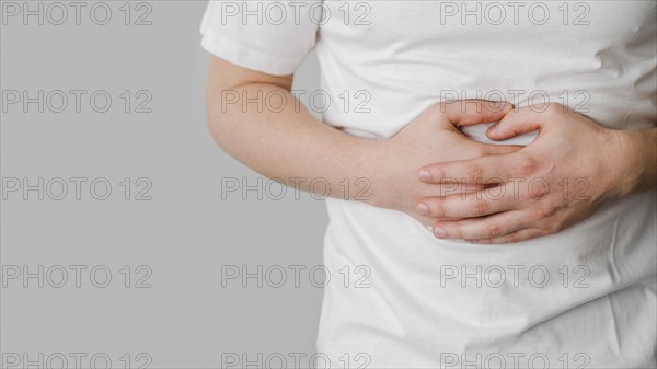 Patient experiencing stomachache