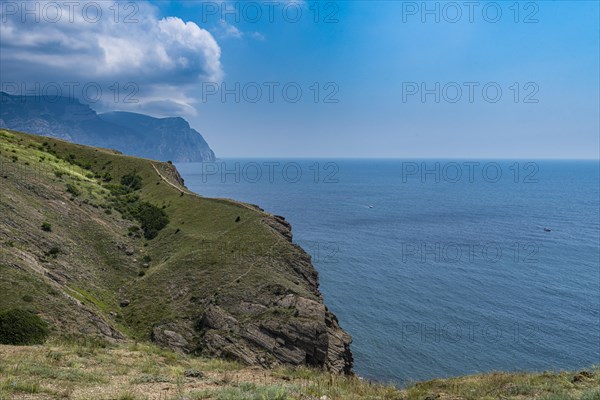 Aerial of the coastline around Balaklava