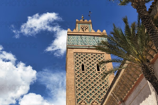 Minaret of the 12th century Koutoubia Mosque