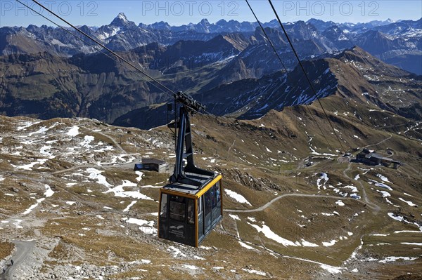 View from Nebelhorn to Allgaeu Alps