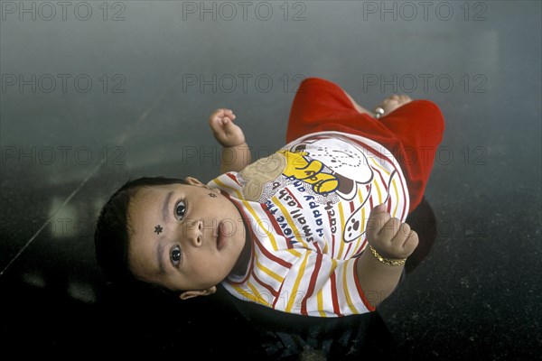 A south Indian 3 months old baby boy Ashwin at Coimbatore