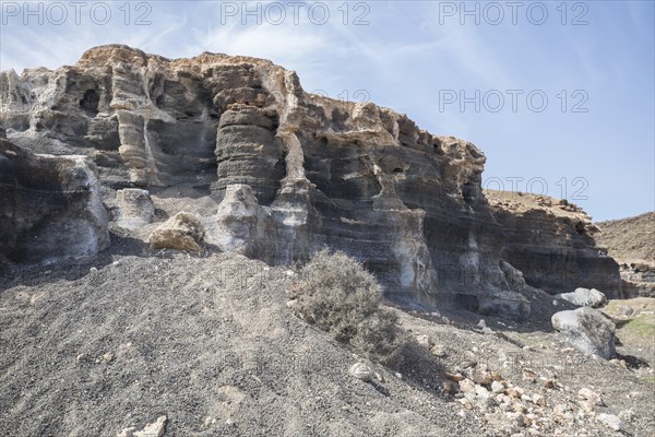 Rocky landscape around the volcano Montana de Guenia