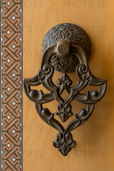 Old Handmade ottoman door handle made of metal