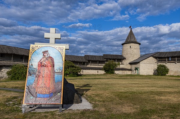 The kremlin of the Unesco site Pskov