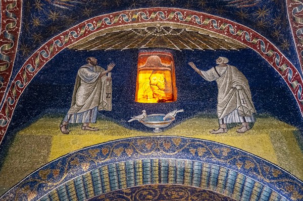 Beautiful mosaics in the Basilica di San Vitale