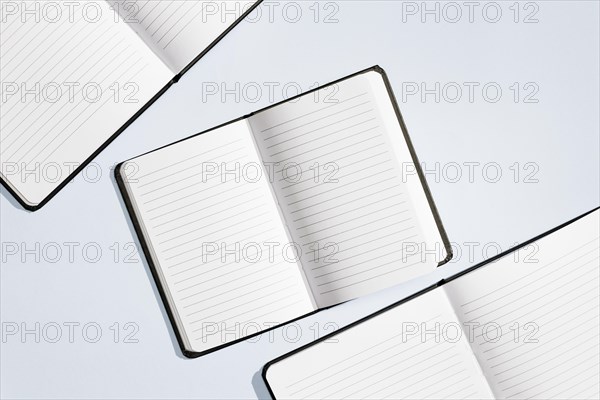 Concept design notebooks flat lay