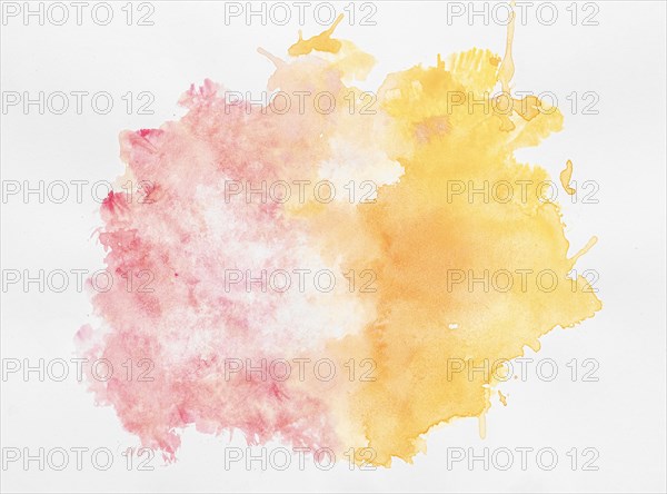 Watercolor copy space dual colored paint. Resolution and high quality beautiful photo