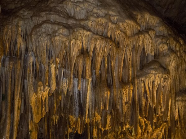 Stalactite formations in the Baerenhoehle