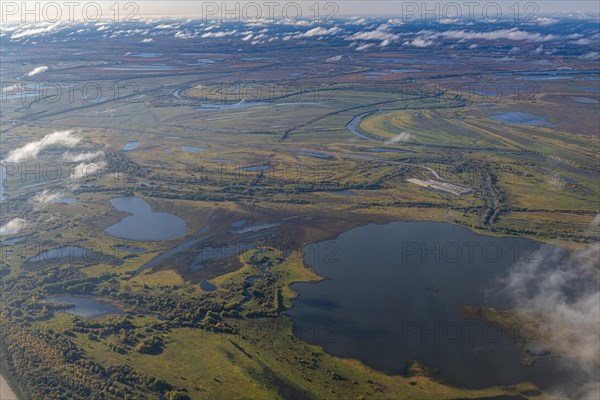 Aerial of the Taiga near