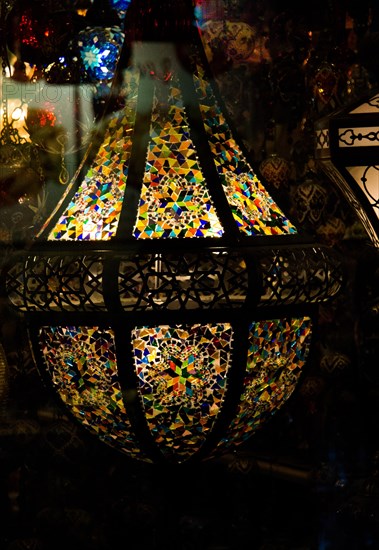 Mosaic Ottoman lamps from Grand Bazaar in Istanbul