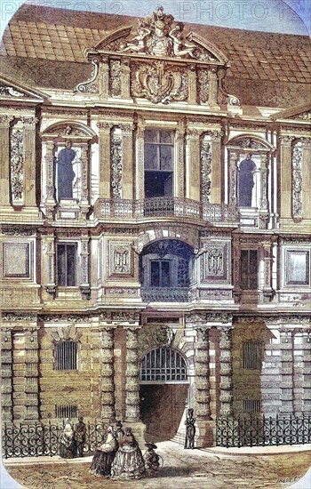 Entrance to the old royal library at the Louvre