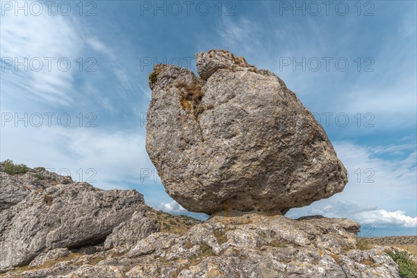 Strangely shaped rocks in the chaos of Nimes le Vieux in the Cevennes National Park. Unesco World Heritage. Fraissinet-de-Fourques