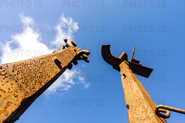 Erjos-En Jostailuak monument in the resort town named Costa Teguise