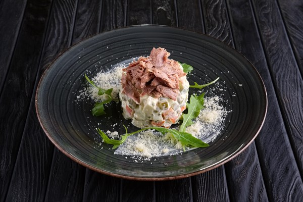 Variation of olivier salad