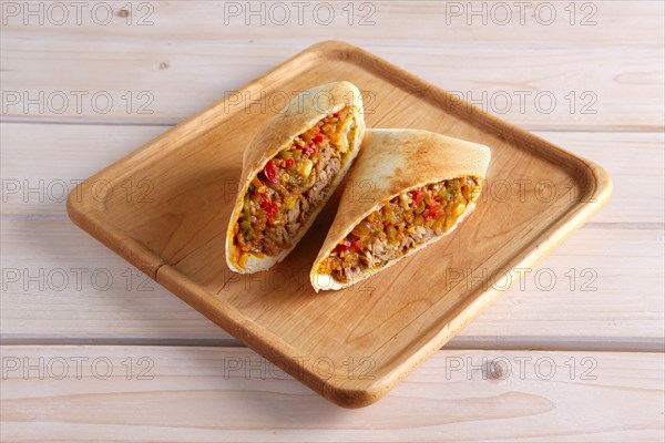 Burritos wraps with meat