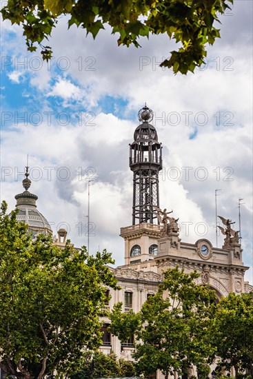 Architecture and buildings over Plaza del Ayuntamiento