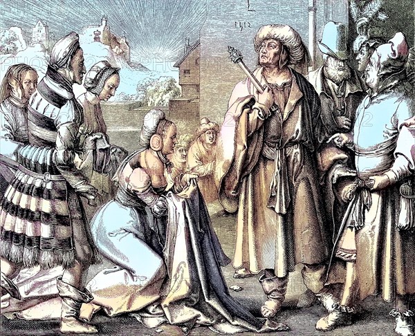 Potifar's woman accuses Joseph of attempted rape