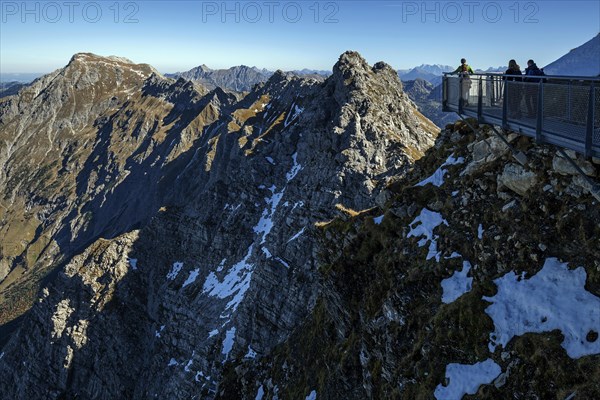 Viewing platform on the Nebelhorn