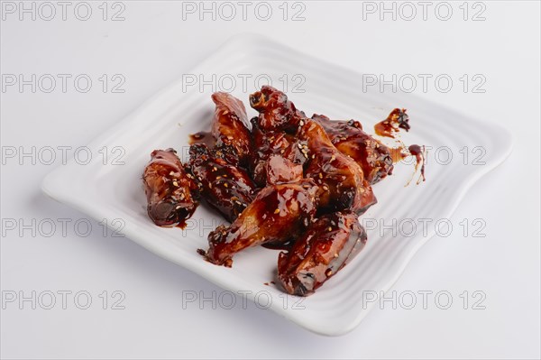 Hot spicy fried chicken wings