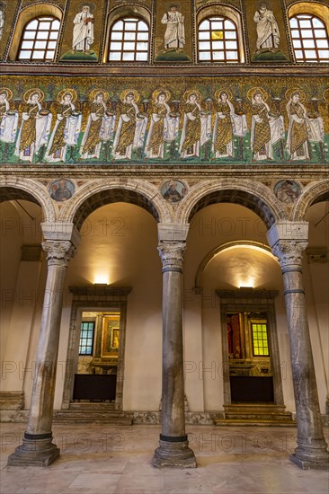 Mosaics in the Basilica di Sant'Apollinare Nuovo