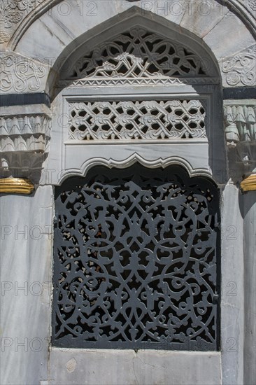 Ottoman marble carving art in detail