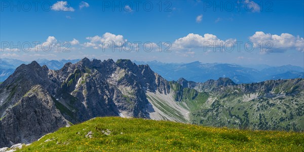 Mountain panorama from the Grosser Daumen