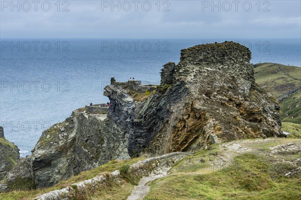 Tintagel Castle on Tintagel island